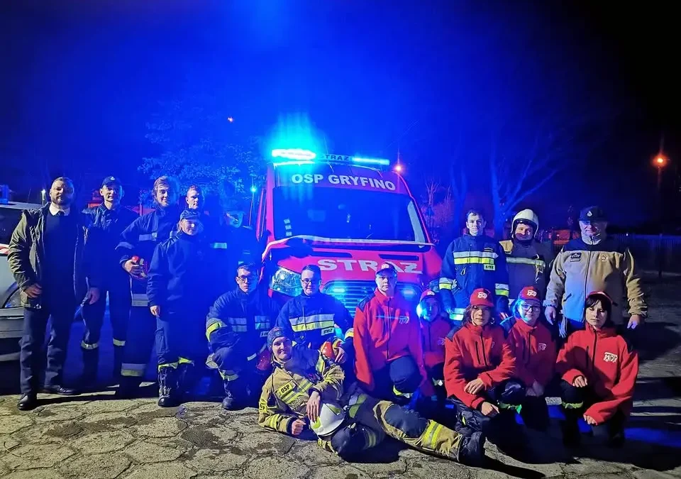 Strażacy z gminy Gryfino ćwiczyli przeciwpowodziowo