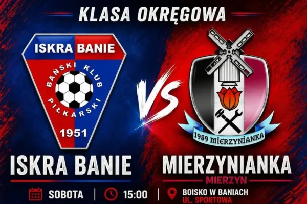 Zapowiedź meczu: Mierzynianka Mierzyn w Baniach