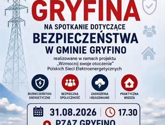 Spotkanie o bezpieczeństwie w Gryfinie – już dziś o 17:30 w ZAZ
