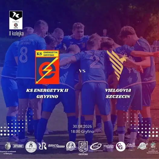 KS Energetyk II Gryfino podejmuje Vielgovię Szczecin w niedzielnym meczu