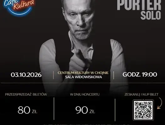 John Porter z solowym koncertem w Chojnie – Café Kultura zaprasza