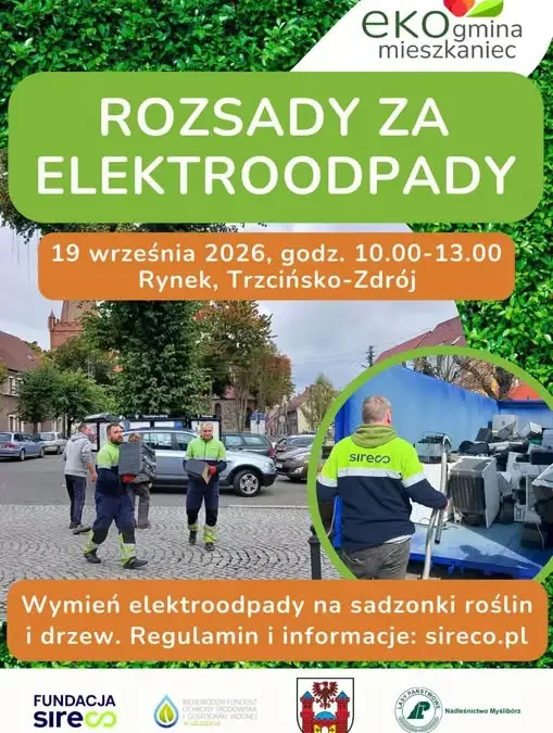 Wymień elektrośmieci na rośliny! Ekologiczna akcja w Trzcińsku-Zdroju