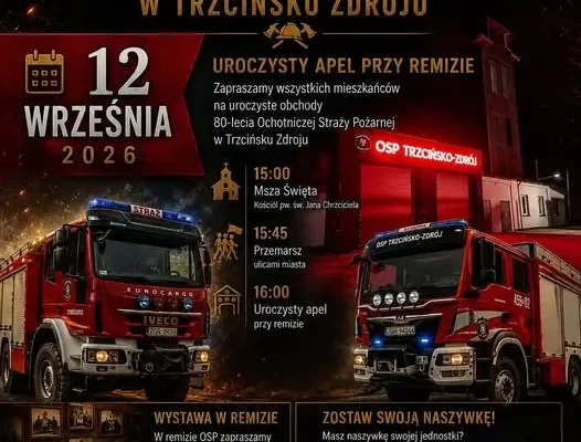 80-lecie OSP Trzcińsko-Zdrój: wielkie święto już za tydzień
