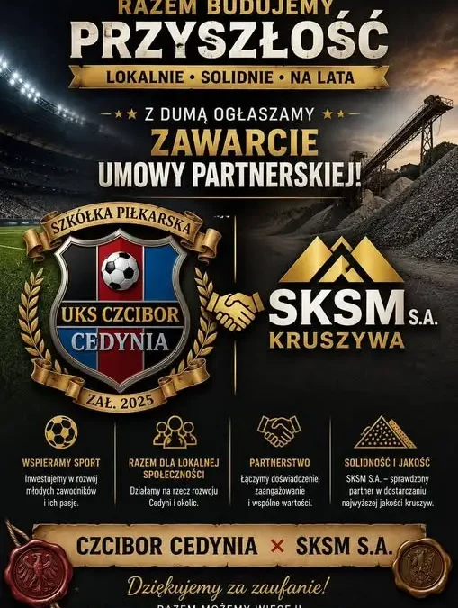 SKSM S.A. oficjalnym partnerem Akademii Czcibor Cedynia