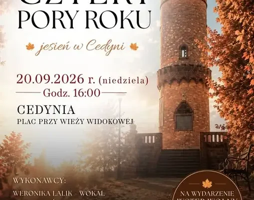 Jesienny koncert „Cztery Pory Roku” w Cedyni – 20 września przy wieży widokowej