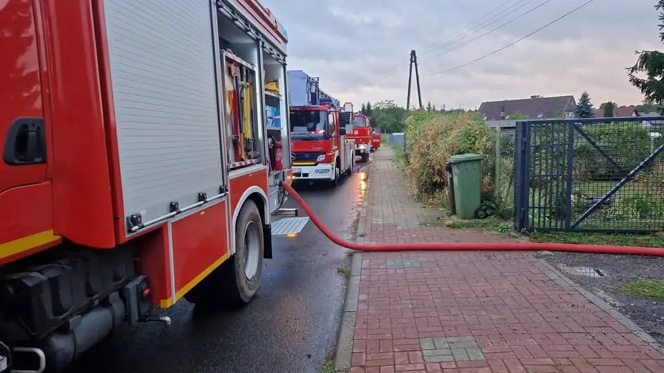 Pożar budynku gospodarczego w Przyjezierzu – interwencja OSP Stare Objezierze i OSP Witnica