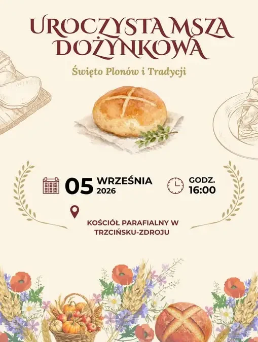 Dożynki w Trzcińsku-Zdroju: Msza Święta i Święto Plonów 5 września