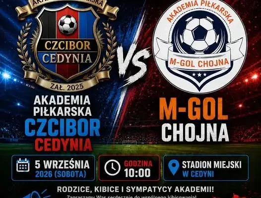 Zapowiedź meczu: Akademia Czcibor Cedynia kontra M-GOL Chojna w Lidze Młodzika ZZPN