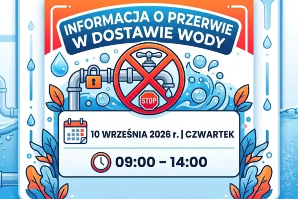 Przerwa w dostawie wody w Moryniu 10 września