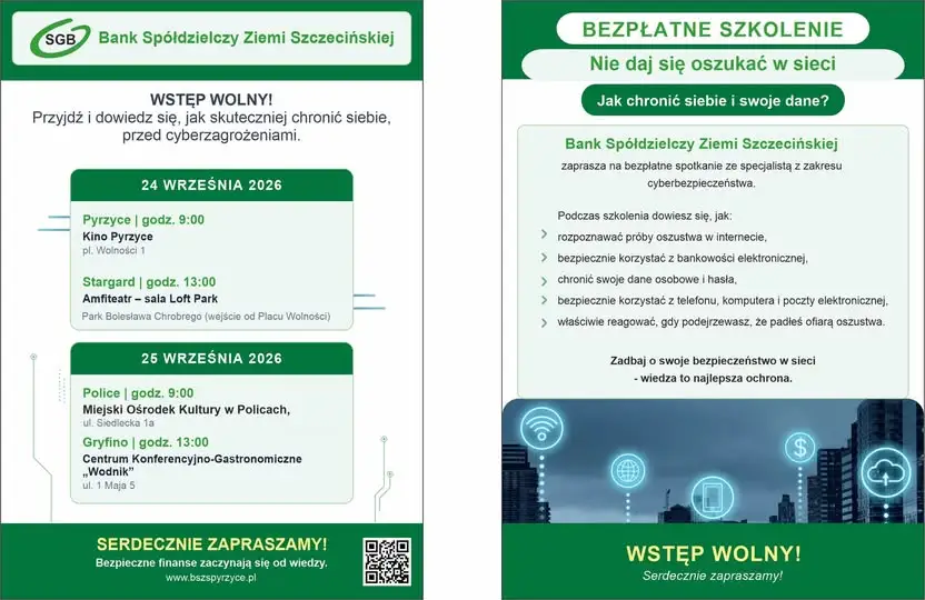 Bezpłatne szkolenie o cyberbezpieczeństwie dla mieszkańców Pyrzyc i okolic