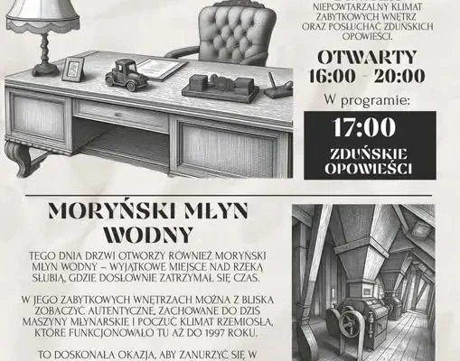 Europejskie Dni Dziedzictwa w Moryniu: zwiedzanie Domu Mieszczańskiego i Młyna Wodnego
