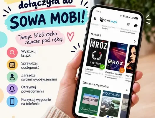 Gminna Biblioteka Publiczna w Widuchowej wprowadza aplikację mobilną SOWA MOBI