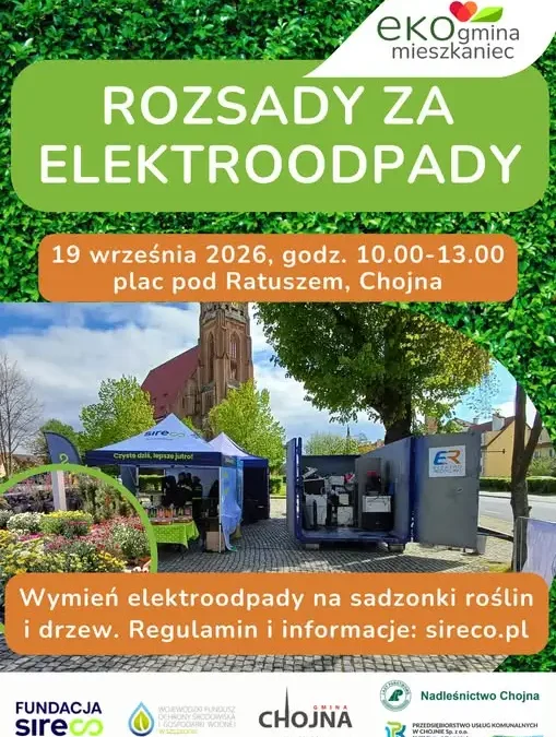 Ekologiczna akcja w Chojnie: oddaj elektrośmieci i otrzymaj sadzonki roślin
