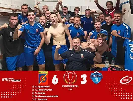 Energetyk II Gryfino rozbił Okręt Szczecin 6:3 i awansował do IV rundy Pucharu Polski ZZPN