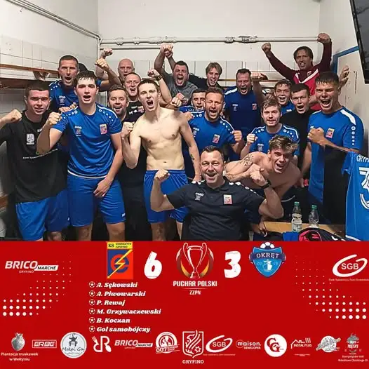 Energetyk II Gryfino rozbił Okręt Szczecin 6:3 i awansował do IV rundy Pucharu Polski ZZPN