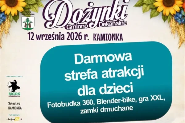 Dożynki Gminno-Dekanalne w Kamionce – atrakcje dla dzieci i koncerty gwiazd