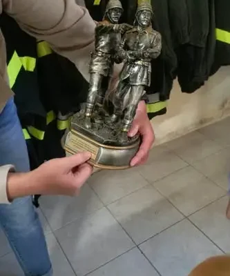 Tydzień bezpieczeństwa w grupie Lisków zakończony wizytą w remizie OSP Mieszkowice