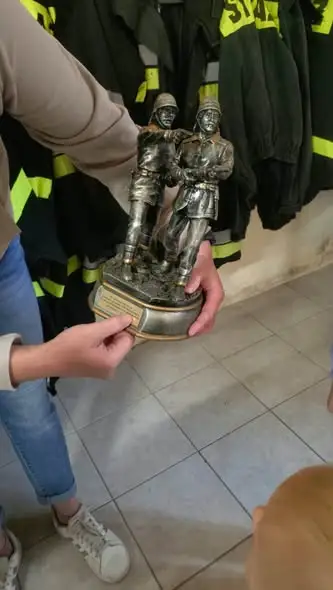 Tydzień bezpieczeństwa w grupie Lisków zakończony wizytą w remizie OSP Mieszkowice
