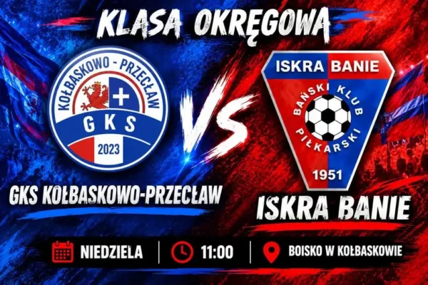 Iskra Banie zagra w Kołbaskowie. 5. kolejka Klasy Okręgowej