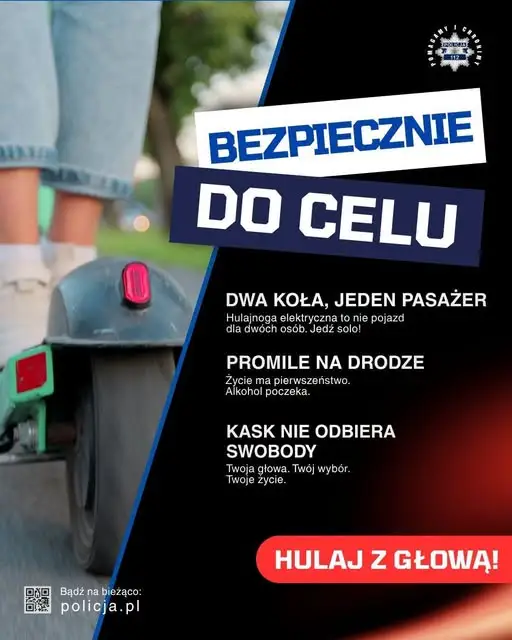 Wypadek na hulajnodze elektrycznej: 17-latka z promilem alkoholu w szpitalu