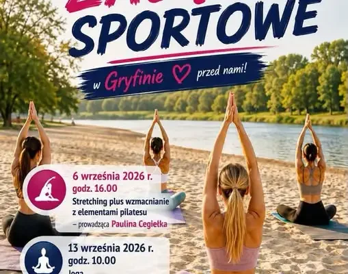 Joga na plaży w Gryfinie – bezpłatne zajęcia w niedzielę o 10:00