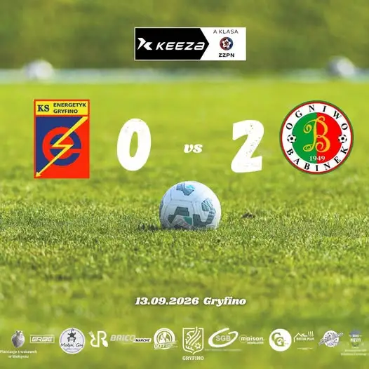 Energetyk II Gryfino bez zwycięstwa – derbowa porażka z Ogniwem Babinek 0:2