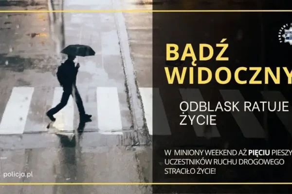 Tragiczny weekend na drogach: zginęło pięciu pieszych. Policja apeluje o ostrożność