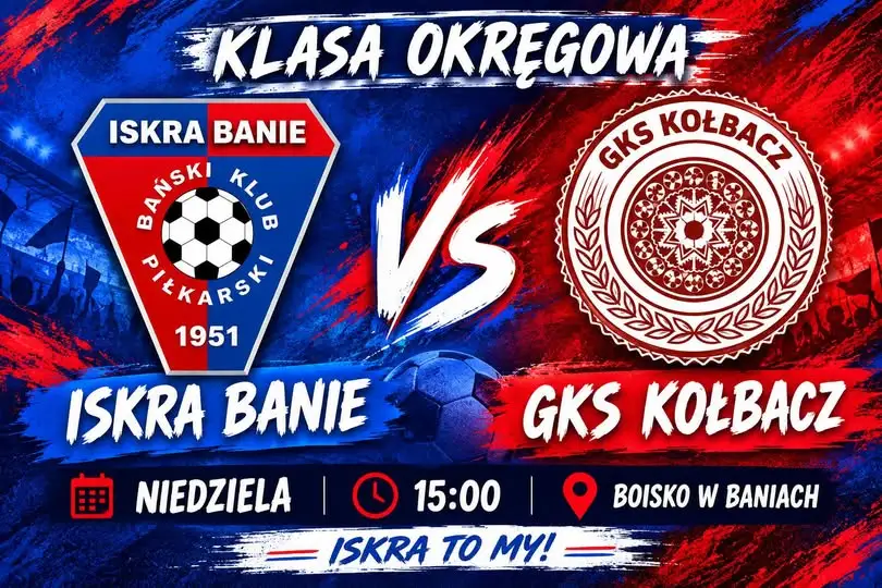 Piłkarski weekend w Baniach: Iskra zmierzy się z GKS Kołbacz