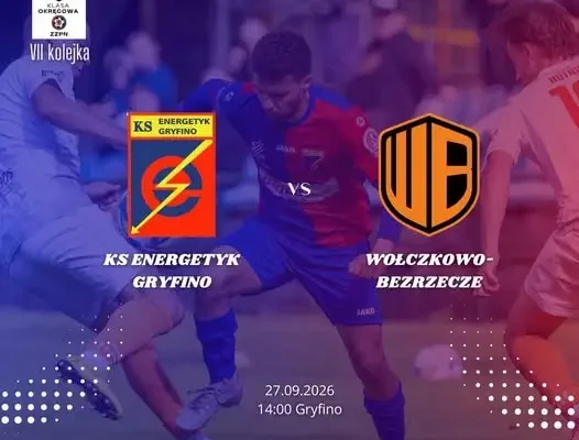 Hit 7. kolejki KEEZA Klasy Okręgowej: Energetyk Gryfino podejmie lidera z Wołczkowa-Bezrzecza