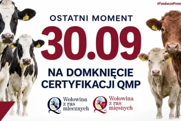 Rolnicy mają czas do 30 września na uzyskanie certyfikatu QMP