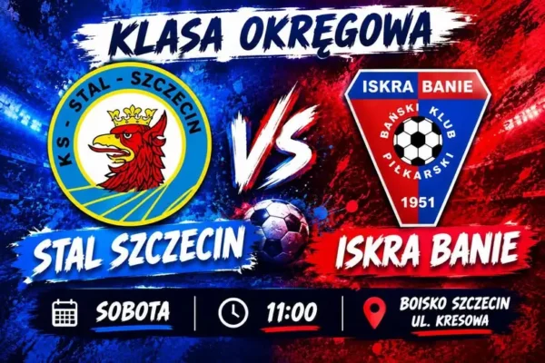Iskra Banie zagra na wyjeździe ze Stalą Szczecin w 7. kolejce Klasy Okręgowej