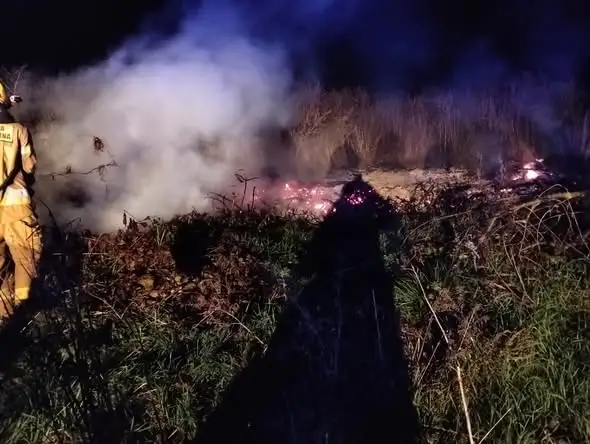 Pożar śmieci w Góralicach — interweniowały trzy jednostki OSP