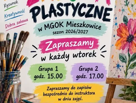MGOK Mieszkowice zaprasza na zajęcia plastyczne – rusza sezon 2026/2027