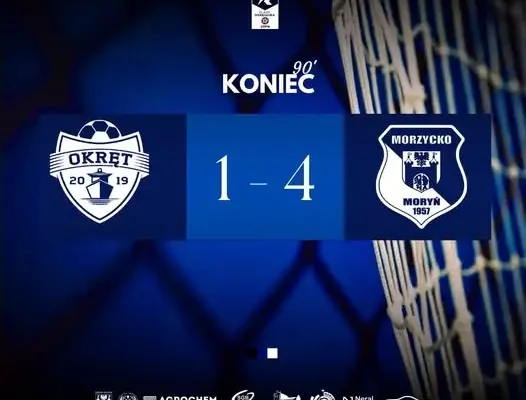 Morzycko wygrywa z Okrętem Szczecin w 8. kolejce ligi ZZPN