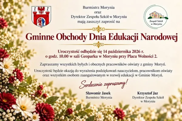 Gminne Obchody Dnia Edukacji Narodowej w Moryniu – 14 października 2026