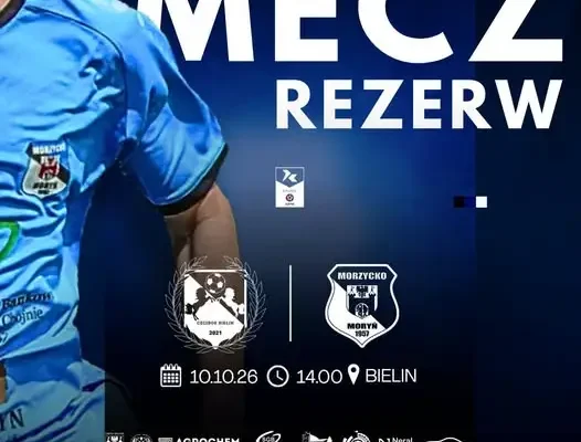 Rezerwy UKS Morzycko Moryń II zagrają z Czciborem Bielin