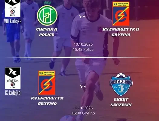 Energetyk Gryfino: weekendowy rozkład jazdy seniorów