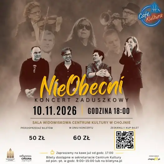 Koncert Zaduszkowy „NIEOBECNI” w Chojnie – 10 listopada 2026