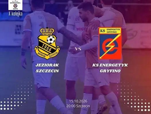 KS Energetyk Gryfino zagra dziś w Szczecinie z Jeziorakiem w 10. kolejce KEEZA Klasy Okręgowej