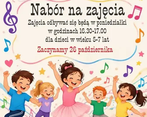 Rytmika dla dzieci w Mieszkowicach – rusza nabór na zajęcia