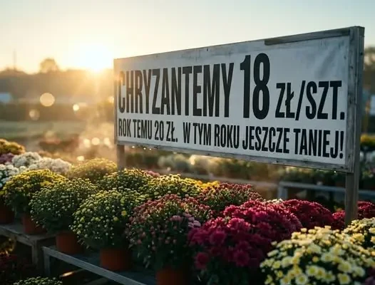 Chryzantemy doniczkowe w promocyjnej cenie 18 zł/szt. w Sklepie u Darka w Widuchowej