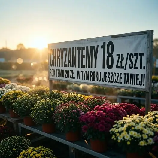 Chryzantemy doniczkowe w promocyjnej cenie 18 zł/szt. w Sklepie u Darka w Widuchowej
