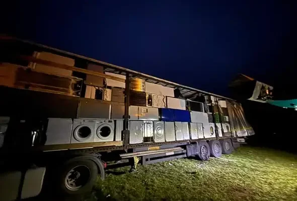 Rekordowa zbiórka elektrośmieci w Cedyni – ponad 12 ton wsparcia dla OSP