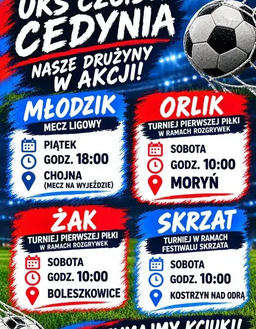 Czcibor Cedynia: cztery drużyny w weekendowej akcji
