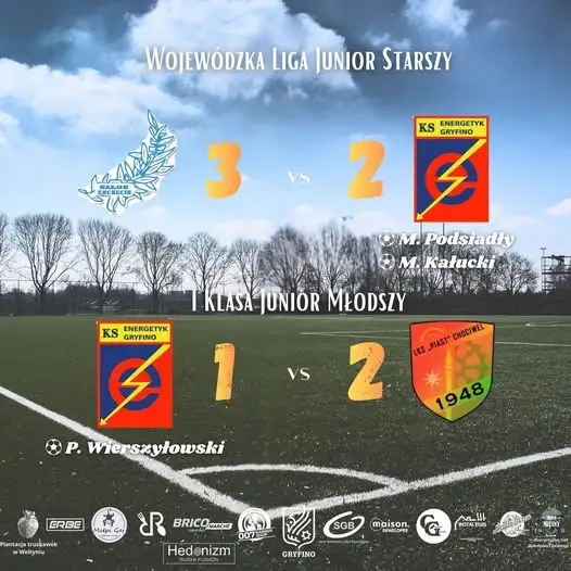Juniorzy Energetyka Gryfino z minimalnymi porażkami w weekendowych meczach