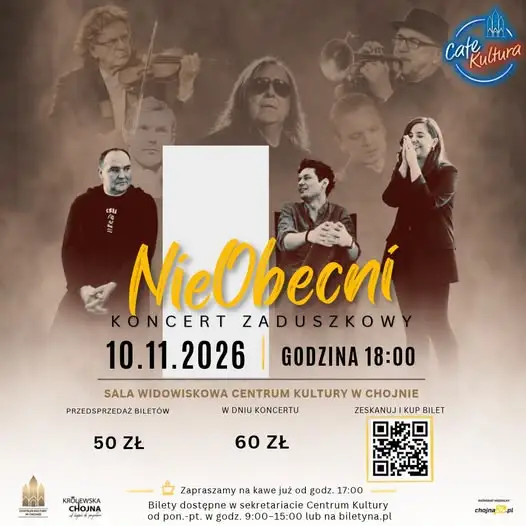 Koncert Zaduszkowy „NieObecni” w Chojnie – 10 listopada 2026