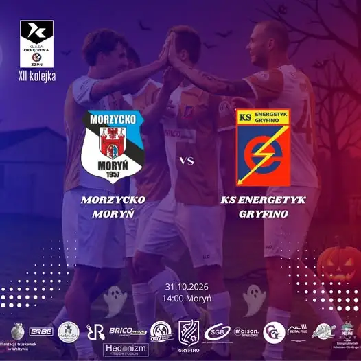 KS Energetyk Gryfino zagra w Moryniu w 12. kolejce KEEZA Klasy Okręgowej
