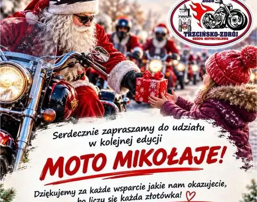 MotoMikołaje 2026 w Trzcińsku-Zdroju – motocykliści znów pomogą dzieciom