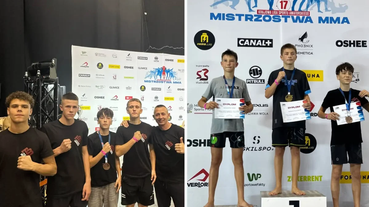 Zawodnicy z Chojny z medalami na Mistrzostwach Polski MMA w Gliwicach