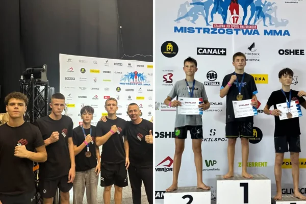Zawodnicy z Chojny z medalami na Mistrzostwach Polski MMA w Gliwicach